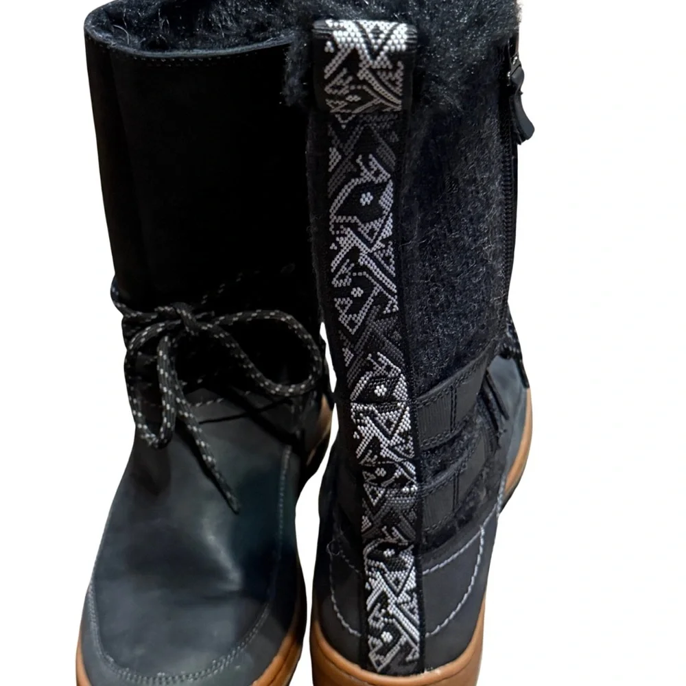 Merrell Womens‎ Sylva Tall Waterproof Winter Snow Boots Black Leather 5.5 - Picture 5 of 8